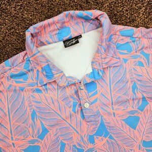 Sunday Swagger Floral Polo Shirt Men's 2XL Golf Performance Stretch Palm XXL